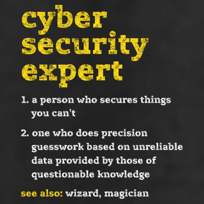 Cyber Security Expert Definition Distressed Computer Geek Gift 25L Jumbo Tote