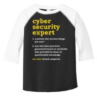 Cyber Security Expert Definition Distressed Computer Geek Gift Toddler Fine Jersey T-Shirt