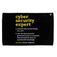 Cyber Security Expert Definition Distressed Computer Geek Gift Grommeted Golf Towel