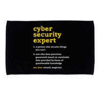Cyber Security Expert Definition Distressed Computer Geek Gift Microfiber Hand Towel