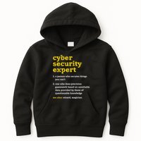 Cyber Security Expert Definition Distressed Computer Geek Gift Kids Hoodie
