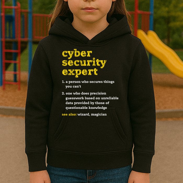 Cyber Security Expert Definition Distressed Computer Geek Gift Kids Hoodie