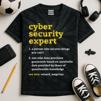 Cyber Security Expert Definition Distressed Computer Geek Gift Kids Tie-Dye T-Shirt