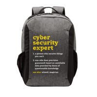 Cyber Security Expert Definition Distressed Computer Geek Gift Vector Backpack