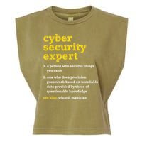 Cyber Security Expert Definition Distressed Computer Geek Gift Garment-Dyed Women's Muscle Tee