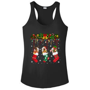 Christmas Santa Elf Reindeer Lover Guinea Pig In Xmas Socks Ladies PosiCharge Competitor Racerback Tank