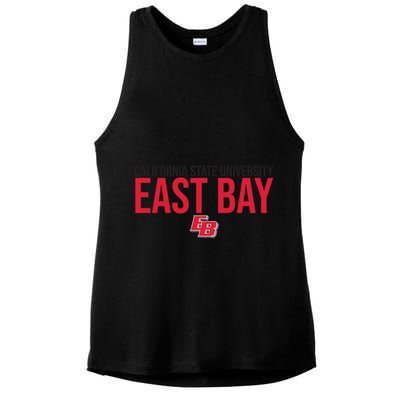 Cal State East Bay Csueb Pioneers Stacked Gift Ladies PosiCharge Tri-Blend Wicking Tank