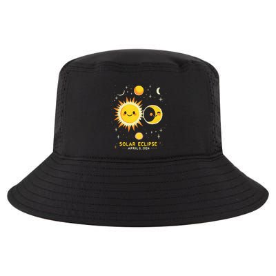 Cute Solar Eclipse April 8 2024 Cool Comfort Performance Bucket Hat