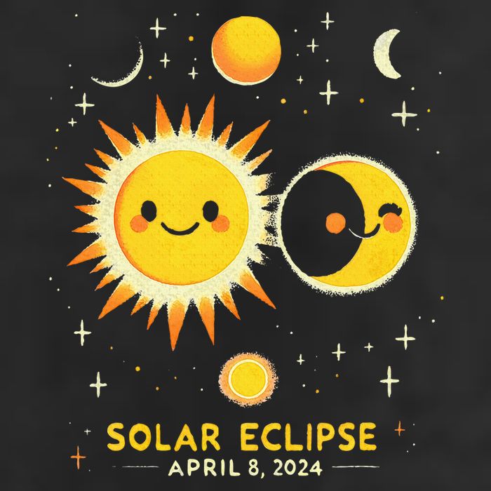 Cute Solar Eclipse April 8 2024 Cool Comfort Performance Bucket Hat