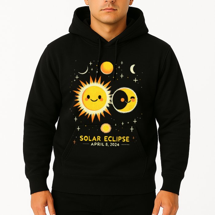 Cute Solar Eclipse April 8 2024 Hoodie