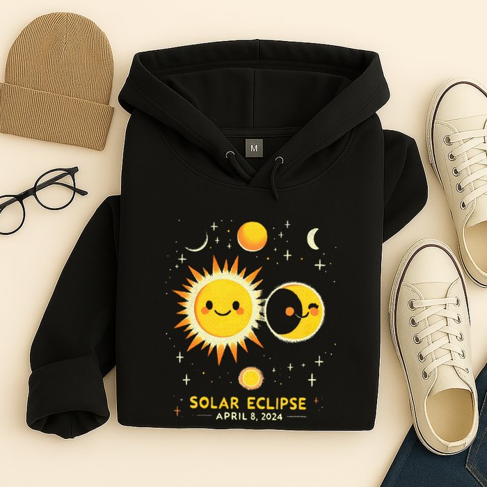 Cute Solar Eclipse April 8 2024 Hoodie