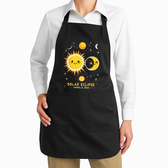Cute Solar Eclipse April 8 2024 Apron