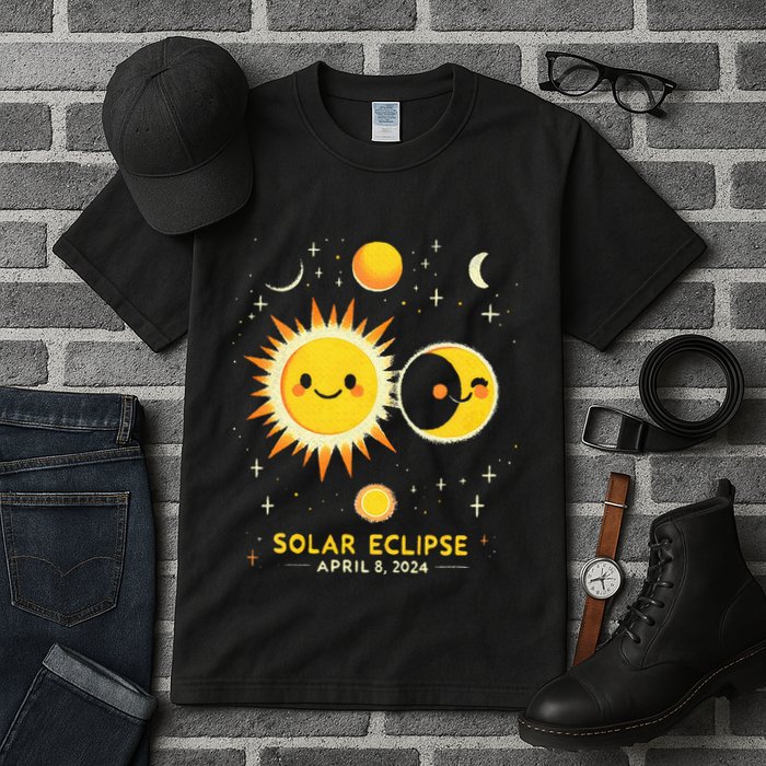 Cute Solar Eclipse April 8 2024 Tall T-Shirt