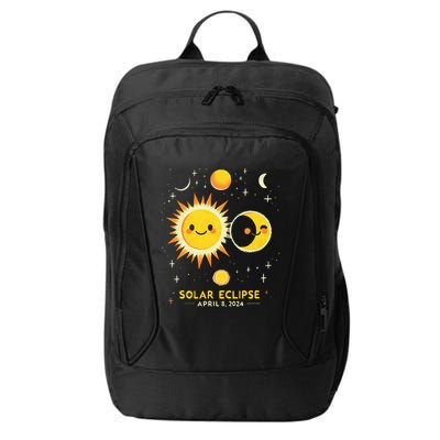 Cute Solar Eclipse April 8 2024 City Backpack