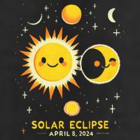 Cute Solar Eclipse April 8 2024 Adult Drive Performance Visor