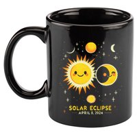Cute Solar Eclipse April 8 2024 11oz C Handle Ceramic Mug