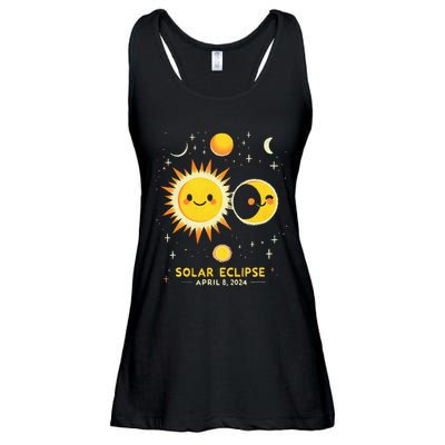Cute Solar Eclipse April 8 2024 Ladies Essential Flowy Tank