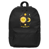 Cute Solar Eclipse April 8 2024 16 in Basic Backpack