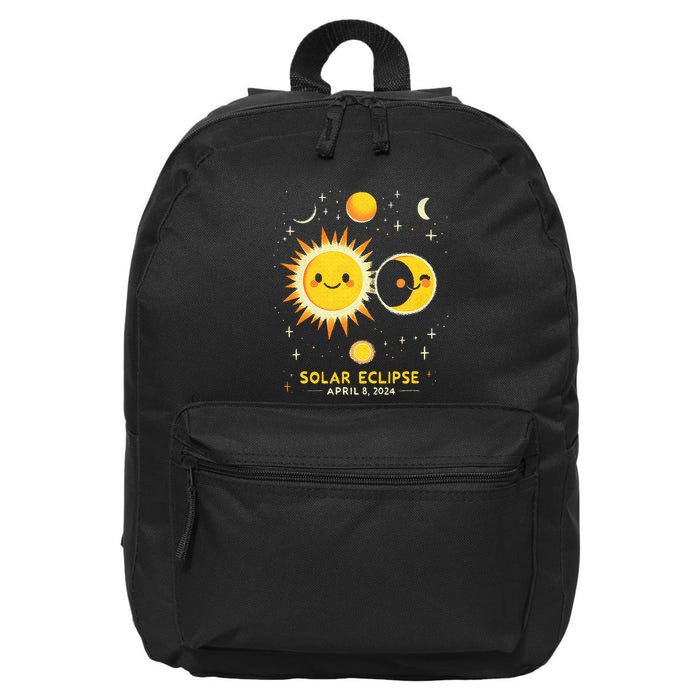 Cute Solar Eclipse April 8 2024 16 in Basic Backpack