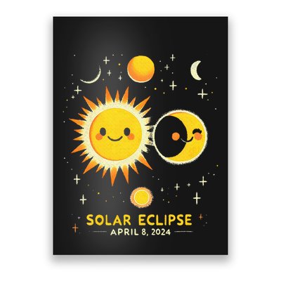 Cute Solar Eclipse April 8 2024 Poster