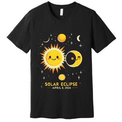 Cute Solar Eclipse April 8 2024 Premium T-Shirt