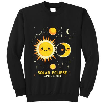 Cute Solar Eclipse April 8 2024 Tall Sweatshirt