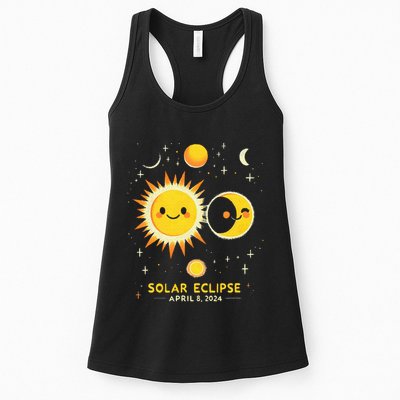Cute Solar Eclipse April 8 2024 Womens Tank Top