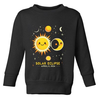 Cute Solar Eclipse April 8 2024 Toddler Sweatshirt