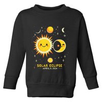 Cute Solar Eclipse April 8 2024 Toddler Sweatshirt