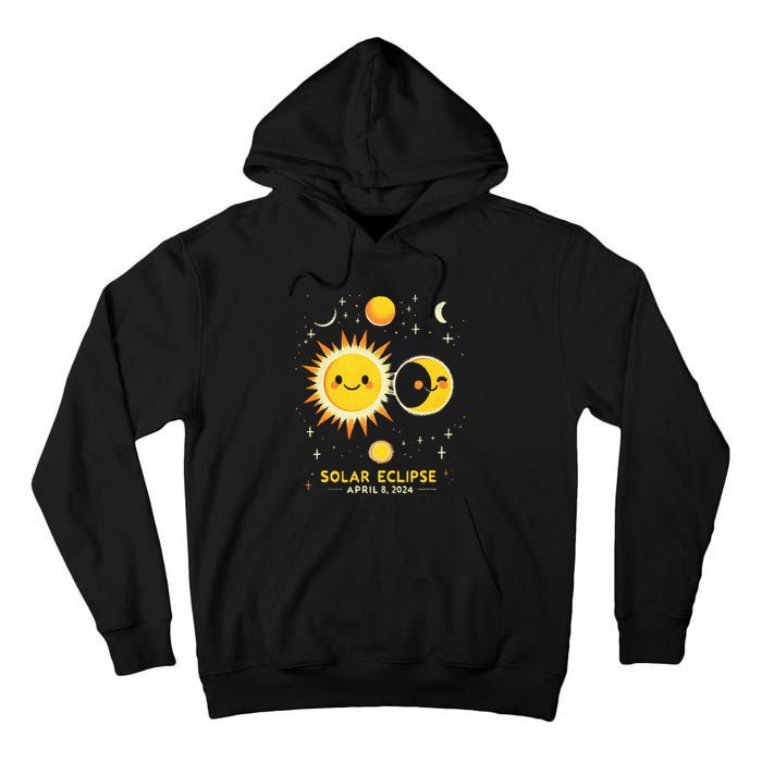 Cute Solar Eclipse April 8 2024 Tall Hoodie