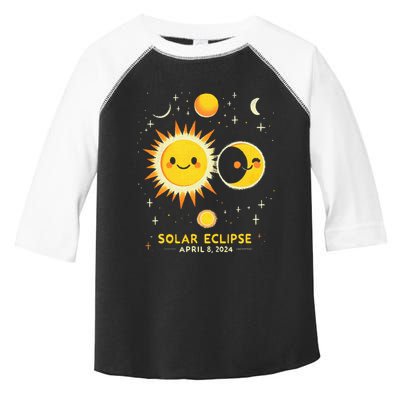 Cute Solar Eclipse April 8 2024 Toddler Fine Jersey T-Shirt