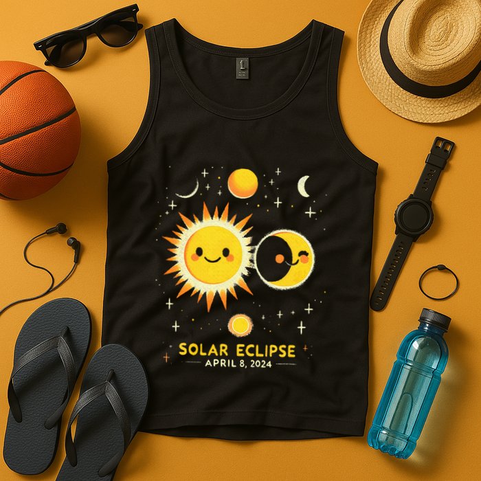 Cute Solar Eclipse April 8 2024 Tank Top
