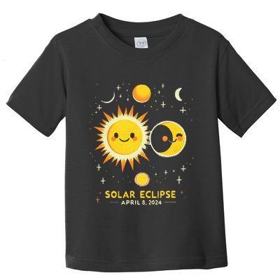 Cute Solar Eclipse April 8 2024 Toddler T-Shirt