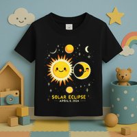Cute Solar Eclipse April 8 2024 Toddler T-Shirt
