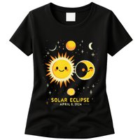 Cute Solar Eclipse April 8 2024 Womens T-Shirt