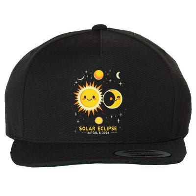 Cute Solar Eclipse April 8 2024 Wool Snapback Cap