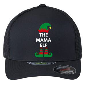 Christmas Santa Elves The Mama Elf Matching Family Gift Flexfit Unipanel Trucker Cap