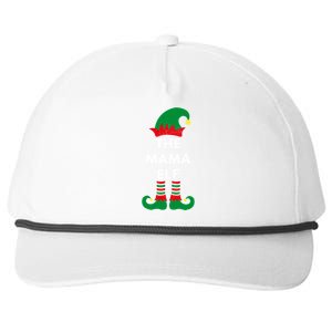 Christmas Santa Elves The Mama Elf Matching Family Gift Snapback Five-Panel Rope Hat