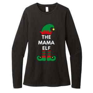 Christmas Santa Elves The Mama Elf Matching Family Gift Womens CVC Long Sleeve Shirt