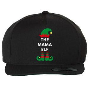 Christmas Santa Elves The Mama Elf Matching Family Gift Wool Snapback Cap