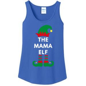 Christmas Santa Elves The Mama Elf Matching Family Gift Ladies Essential Tank