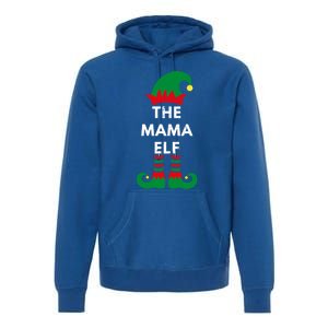 Christmas Santa Elves The Mama Elf Matching Family Gift Premium Hoodie