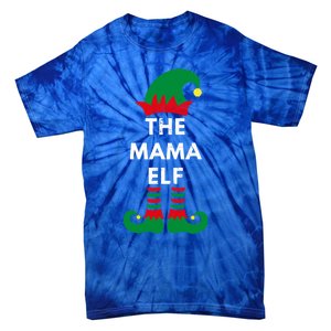 Christmas Santa Elves The Mama Elf Matching Family Gift Tie-Dye T-Shirt