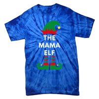 Christmas Santa Elves The Mama Elf Matching Family Gift Tie-Dye T-Shirt