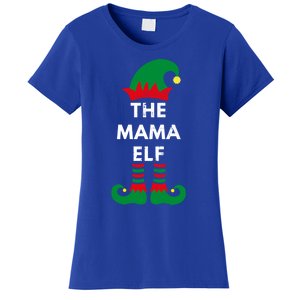 Christmas Santa Elves The Mama Elf Matching Family Gift Women's T-Shirt