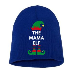 Christmas Santa Elves The Mama Elf Matching Family Gift Short Acrylic Beanie