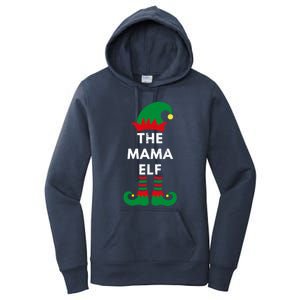 Christmas Santa Elves The Mama Elf Matching Family Gift Women's Pullover Hoodie