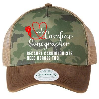 Cardiac Sonographer Echo Tech Learn Rdcs Gift Legacy Tie Dye Trucker Hat