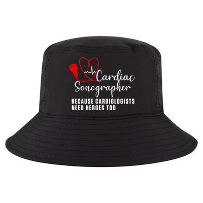Cardiac Sonographer Echo Tech Learn Rdcs Gift Cool Comfort Performance Bucket Hat