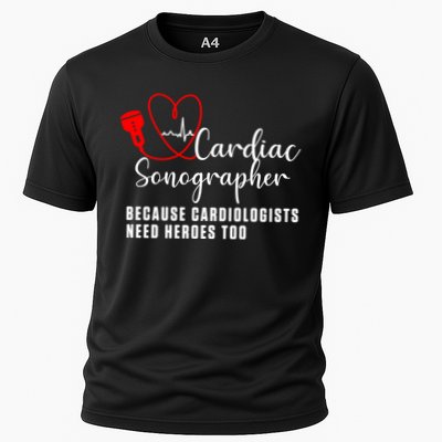Cardiac Sonographer Echo Tech Learn Rdcs Gift Performance Shirt